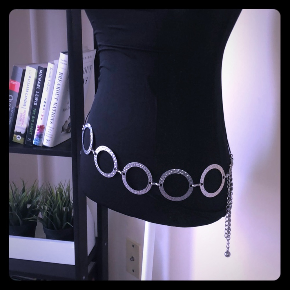 Silver Hammered Belt
